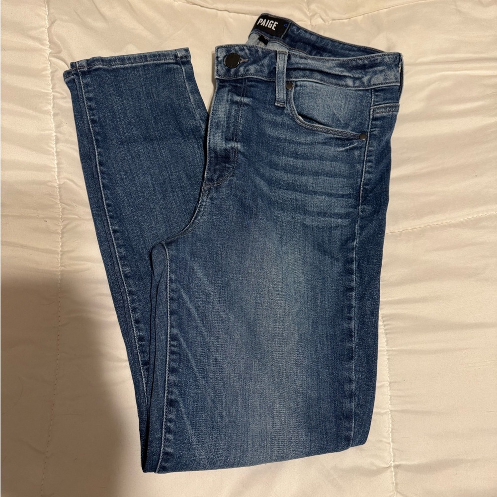 PAIGE denim Skinny Jeans with Classic Medium Wash